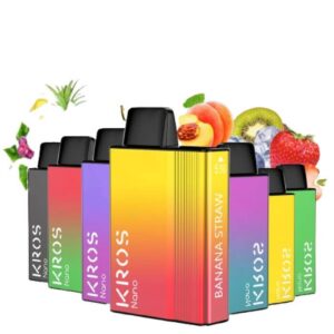 KROS DISPOSABLE offers 6000 puffs of smooth, flavorful vaping with a long-lasting battery, premium e-liquid, and sleek design.