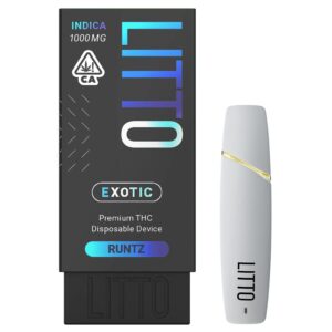 LITTO – Disposable – Runtz offers a flavorful, convenient vape experience with 1G of premium Runtz distillate for smooth, potent hits.