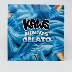 Kaws Rocks Gelato in stock now for sale Mad Honey Gummies Blue Raspberry Flavor, for saleFlower Dept Disposable Half box (25).